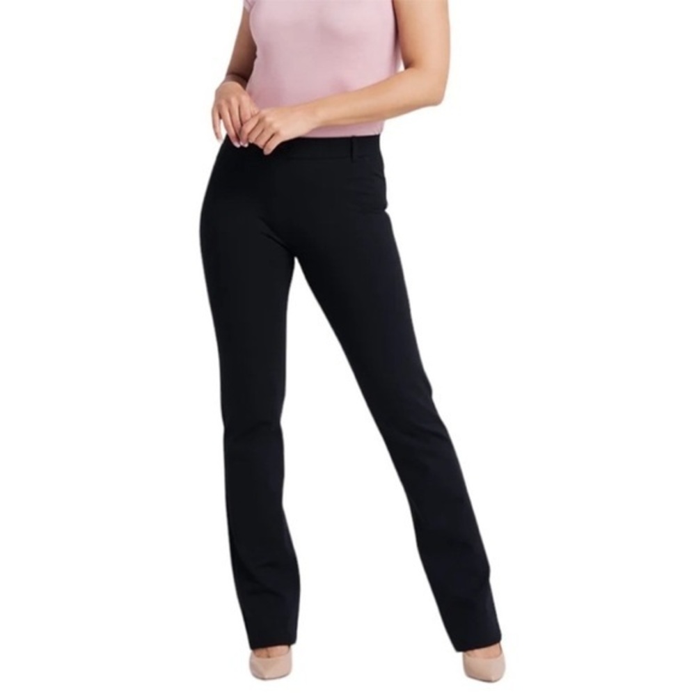 Betabrand Straight-Leg Classic Dress Pant Yoga Pant size Small Petite in Black